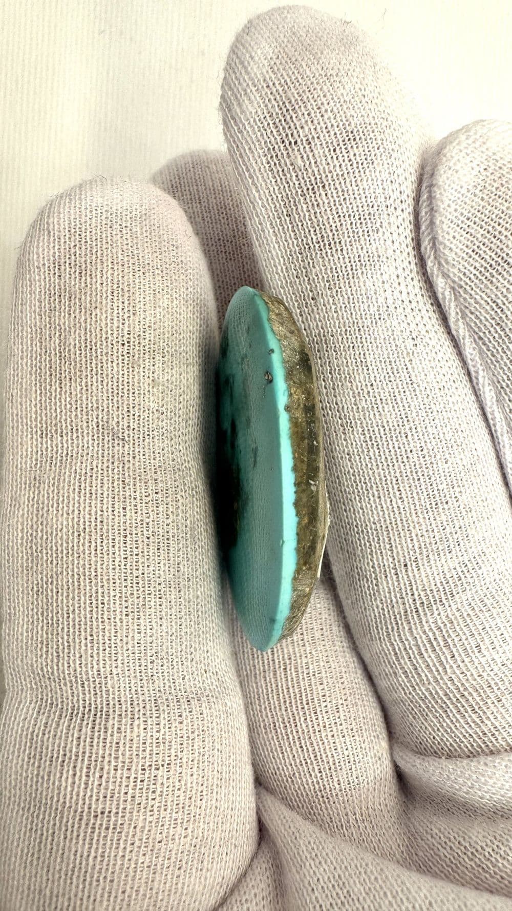 فیروزه کرمان طبیعی و فوقالعاده درشت (۳۵ در ۲۳ میل)