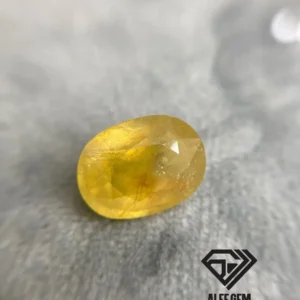 Natural Yellow Sapphire - Code 1015 gemstone with vibrant yellow color