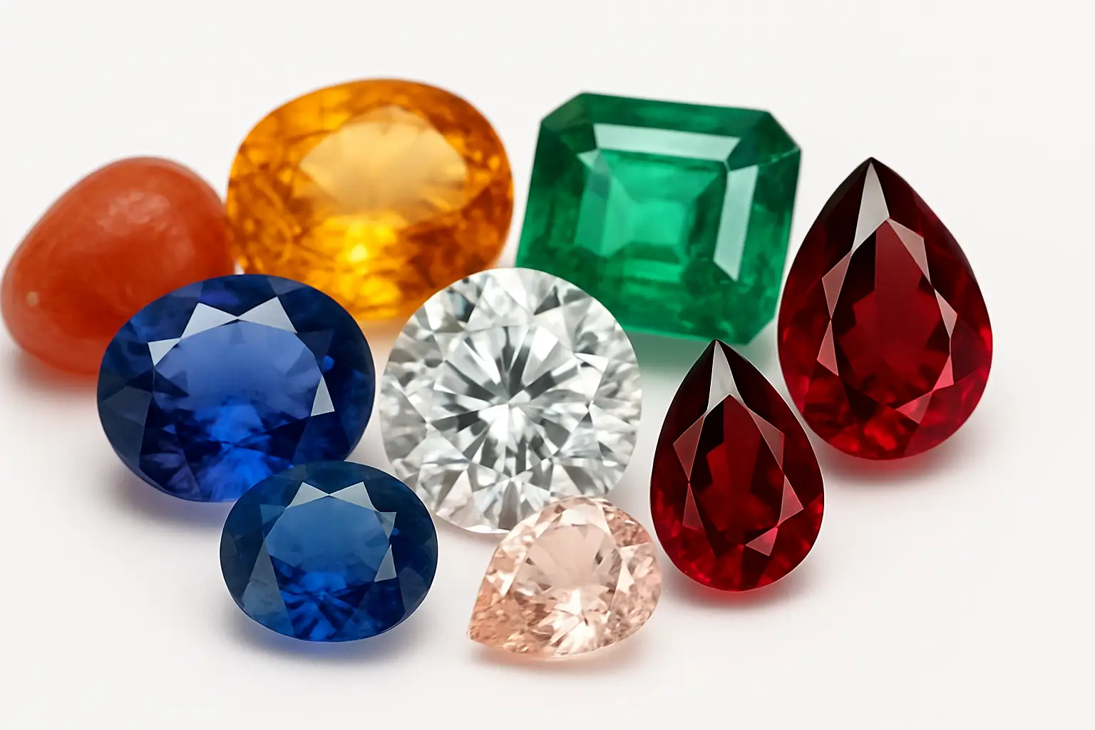 Collection of diverse natural Gemstones from Alefgem