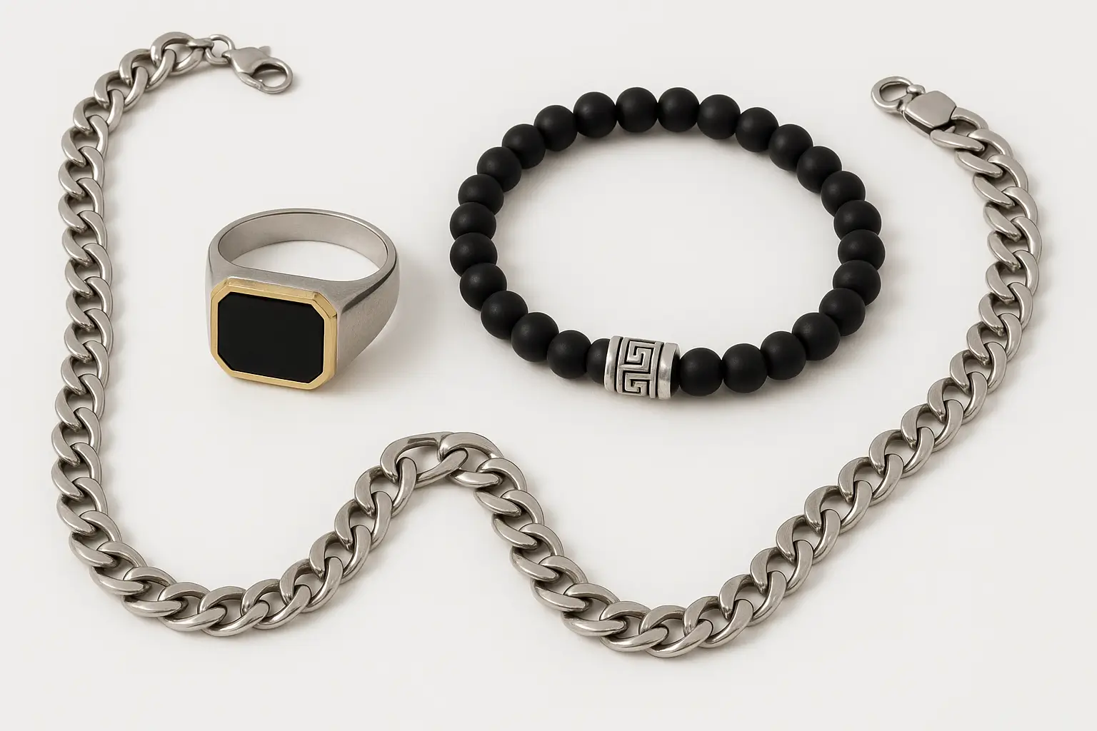 Selection of Unique Men's Jewelry from Alefgem